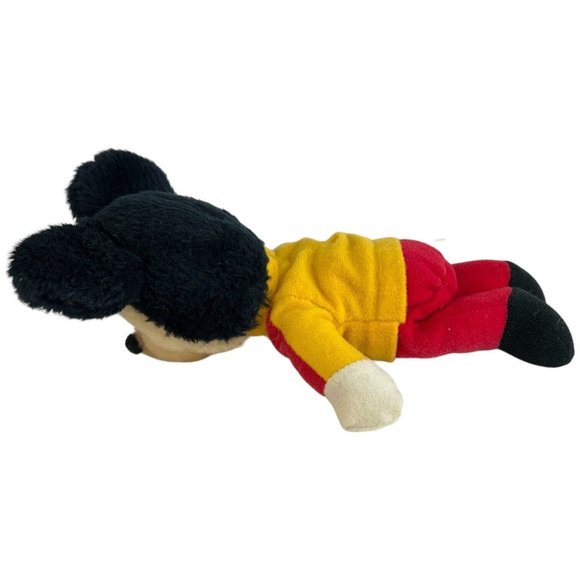 Vintage Knickerbocker Mickey Mouse Power Plush 10” Stuffed Animal Disney Toy - Picture 5 of 9